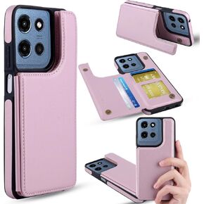 ASAPDOS لـ Motorola Moto G 5G 2025 CASE مع حامل البطاقة ، PU LEATHER SHORCHPLAIN in Kuwait