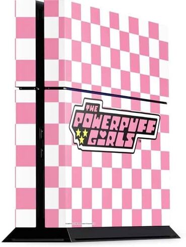 Skinit Decal Gaming Skin Compatible with PS4 Console - Officially Licensed Warner Bros Powerpuff Girls Checkered Design in Saudi Arabia