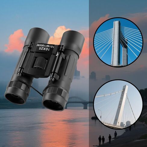 10x25 Binoculars Portable Telescope Non-Slip Suitable for Adults Hiking Traveling Camping in Saudi Arabia