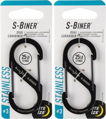 Nite Ize SB3-03-01 3 Lb Black S-Biner in Saudi Arabia