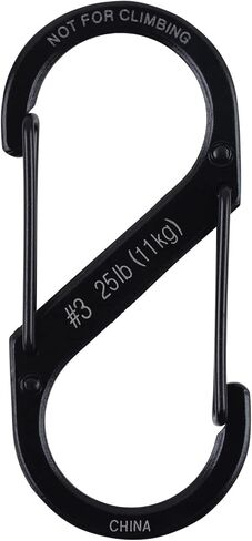 Nite Ize SB3-03-01 3 Lb Black S-Biner in Saudi Arabia
