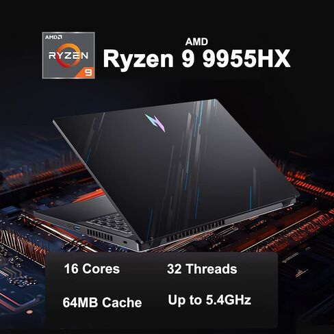 ASUS ROG Strix G18 G814 Gaming Laptop 18" 2.5k (2560x1600) 240Hz (100% DCI-P3) AMD 16-core Ryzen 9 9955HX (>i9-14900HX) 64GB DDR5 4TB SSD GeForce RTX 5070 RGB Backlit FHD Camera Win11 ICP Hub in Saudi Arabia
