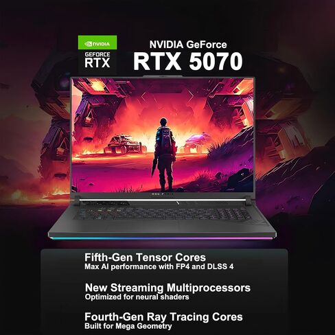 ASUS ROG Strix G18 G814 Gaming Laptop 18" 2.5k (2560x1600) 240Hz (100% DCI-P3) AMD 16-core Ryzen 9 9955HX (>i9-14900HX) 64GB DDR5 4TB SSD GeForce RTX 5070 RGB Backlit FHD Camera Win11 ICP Hub in Saudi Arabia