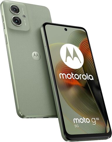 Motorola Moto G55 Dual -SIM 256GB ROM + 8GB RAM (GSM ONLY | NO CDMA) مصنع غير مؤمّن 5G (Smoky Green) - الإصدار الدولي in Kuwait