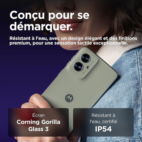 Motorola Moto G55 Dual -SIM 256GB ROM + 8GB RAM (GSM ONLY | NO CDMA) مصنع غير مؤمّن 5G (Smoky Green) - الإصدار الدولي in Kuwait