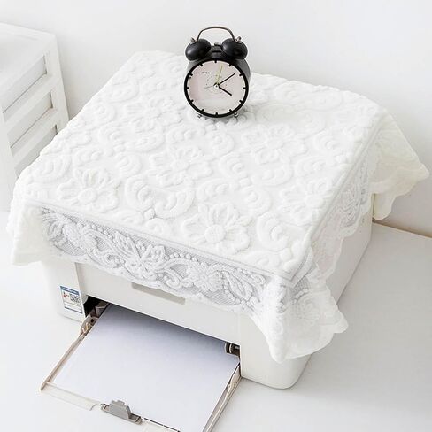 Vintage Floral Lace Dust Cover for Printer Antistatic Printer Dust Cover Compatible with Most Types of Home Office Fax machine Coffee Machine Computer Tablecloth Cover,Style B in Kuwait