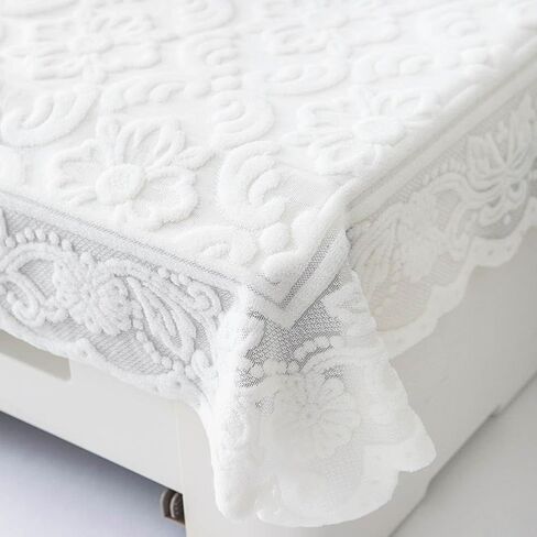 Vintage Floral Lace Dust Cover for Printer Antistatic Printer Dust Cover Compatible with Most Types of Home Office Fax machine Coffee Machine Computer Tablecloth Cover,Style B in Kuwait