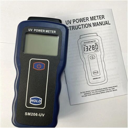 Roroll Light Meter ، UV Power Meter Display Broadband UV Detector UVA UVB LAMP LAMP Solar Film Ultraviolet Source Cannel in Kuwait