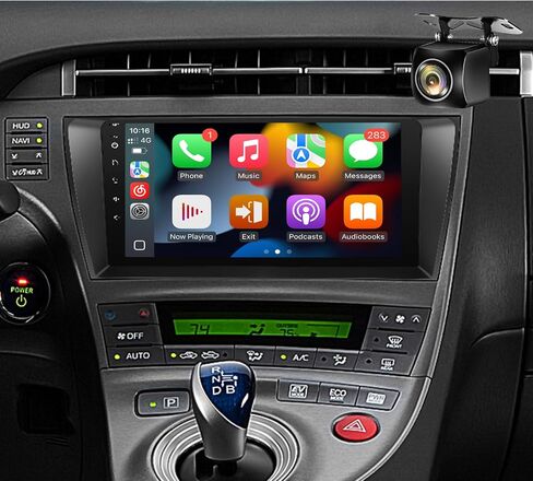سيارات الراديو ستيريو للسيارة ل Toyota Prius 2010 2011 2012 2013 2014 ، مع Carplay اللاسلكي ، Android Auto ، FM ، توصيل وملعب الأسلاك ، التنقل في GPS ، SWC ، MIC (النمط 1 بدون J.B.L & شاشة كبيرة) in Kuwait
