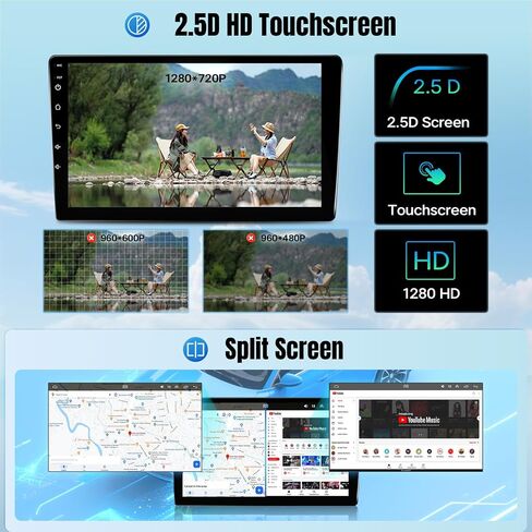 سيارات الراديو ستيريو للسيارة ل Toyota Prius 2010 2011 2012 2013 2014 ، مع Carplay اللاسلكي ، Android Auto ، FM ، توصيل وملعب الأسلاك ، التنقل في GPS ، SWC ، MIC (النمط 1 بدون J.B.L & شاشة كبيرة) in Kuwait