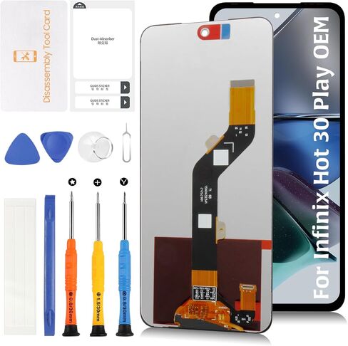 استبدال شاشة OEM A-Mind لـ Infinix Hot 30 Play NFC X6835B X6835 6.82 " in Saudi Arabia