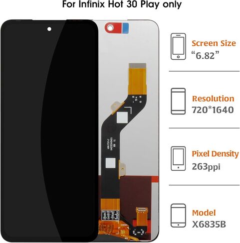 استبدال شاشة OEM A-Mind لـ Infinix Hot 30 Play NFC X6835B X6835 6.82 " in Saudi Arabia