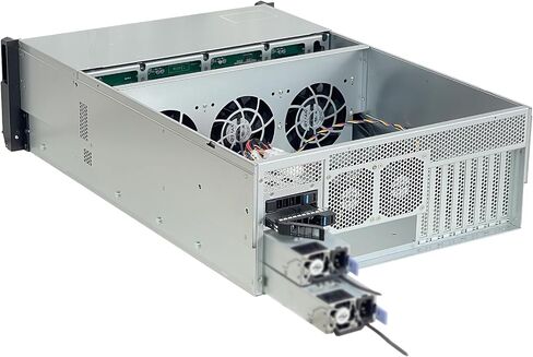 Generic ZhenLoong X424 4U 24 Bay Server Chassis Hard dirive hot Swappable SATA SAS Rackmount Case with 12G Expansion backplane LSI 3X36 chip Mini SAS SATA SFF8643 Interface USB3.0 in Saudi Arabia
