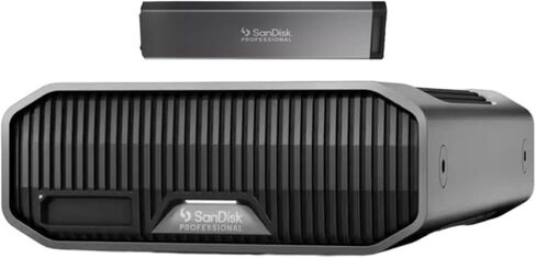 SanDisk Professional G-Drive Hard Drive with USB-C 10GBPS Interface (22TB) Bundle Pro-Blade SSD Mag (1TB) (2 Items) in Saudi Arabia
