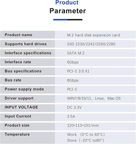 PCIe 4.0 x4 to Dual M.2 Adapter Card, Dual Slot NVMe/SATA SSD Expansion Card, Support 2X M.2 NGFF SSDs at Full Speed,PCIe Expansion Card for PCI-EX4X8X16，with Fan to Dissipate Heat in Kuwait