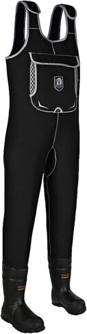 Gator Waders Mens Retro Neoprene Chest Chest For Men - Fltimate Mobility with inseam الغوائي - أحزمة الكتف القابلة للتعديل in Kuwait