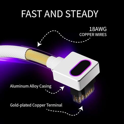 16PIN GPU Power Cable,ARGB PC Modular Cable with 5V 3Pin,18AWG 90° Right-Angle Design,Male to Male for All RTX 40&50 Series(5090 not Allowed) PC GPU Power Cord(Black, Clip A-60CM) in Kuwait