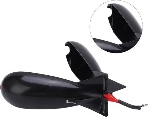 Large Size Carp Bait Holder, Bomb Fishing Floats, Portable Fishing Gear Feeding Device for Nesting, Black in Saudi Arabia