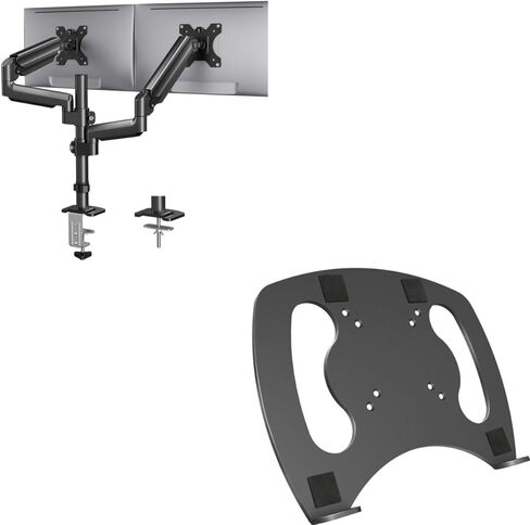 HUANUO Dual Monitor Mount&Laptop Tray in Saudi Arabia