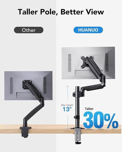 HUANUO Dual Monitor Mount&Laptop Tray in Saudi Arabia