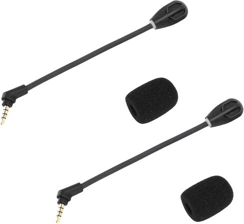 DIYEENI 2PCS استبدال الميكروفون ، لرحلة Kingston HyperxCloud ، استبدال MIC Flight S Cloud ، ميكروفون Clear Clear Clear Clear ، in Kuwait