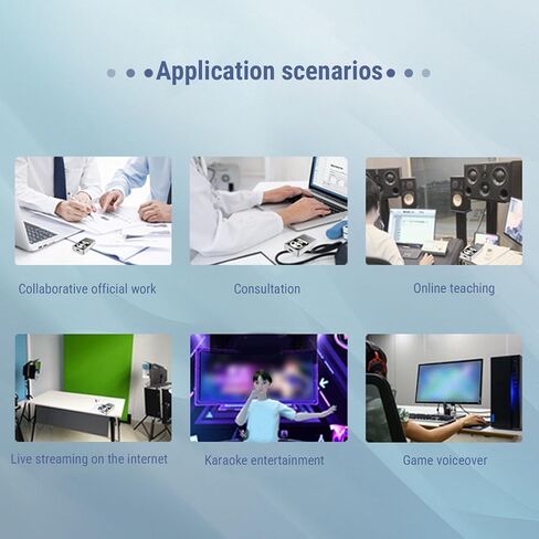 Bewinner USB Nove Novening Microphone ، قناة 2 مع 360 درجة التقاط الصوت متعدد الاتجاهات ، DSP AI ميكروفون لجهاز الكمبيوتر المحمول كمبيوتر سطح المكتب المكالمات (الذهب الوردي) in Saudi Arabia