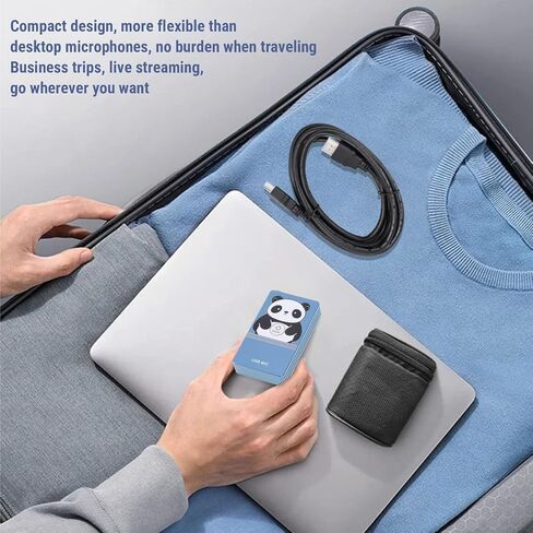Bewinner USB Nove Novening Microphone ، قناة 2 مع 360 درجة التقاط الصوت متعدد الاتجاهات ، DSP AI ميكروفون لجهاز الكمبيوتر المحمول كمبيوتر سطح المكتب المكالمات (الذهب الوردي) in Kuwait