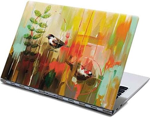 Skinit Skinit Lastop Skin Accompated مع Yoga 910 2-in-1 14in screen-screen-مصمم في الأصل تصميم عصفورين صغيرتين in Saudi Arabia