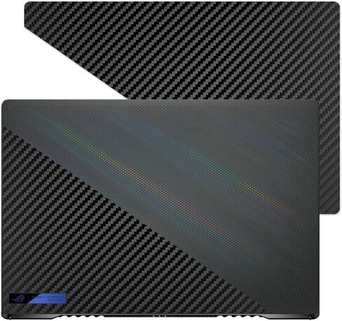 Armorsuit Militaryshield Black Carbon Carbon Skin Wrap for Asus Rog Zephyrus G15 / M16 (2021-2022) - LID in Saudi Arabia