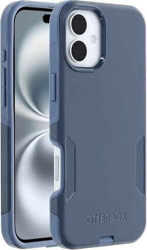 OtterBox iPhone 16 Phone Case Commuter Series – Slim, Rugged, Dual-Layer Protection, MagSafe Compatible, Shock-Absorbing, Drop Resistant – Black – Non-Retail Packaging in Kuwait