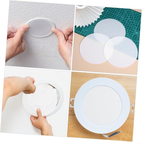 PRETYZOOM 6Pcs Round Lampshade Diffuser for Table Lamps and Pendants Light Filtering Drum Shades Versatile Installation for Spotlights and Ambient Lighting in Saudi Arabia