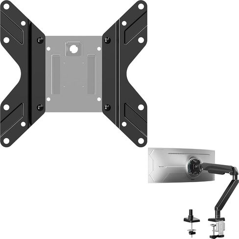 Mountup Arm Huchice Single Monitor Arm لـ 42 40 39 34 بوصة الشاشات + موسع جبل Vesa ، محول شاشة امتداد الشاشة لشاشات 17-35 '' in Kuwait