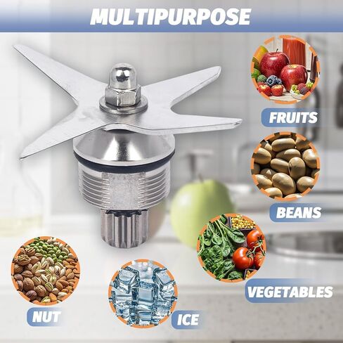 جزء استبدال شفرة Blender لـ Vitamix Pro 750 7500 780 ، مجموعة Blender Blade 105733 متوافقة مع Vitamix A2300 A2500 A3300 A3500 Explorian E310 E320 64 أوقية. in Kuwait