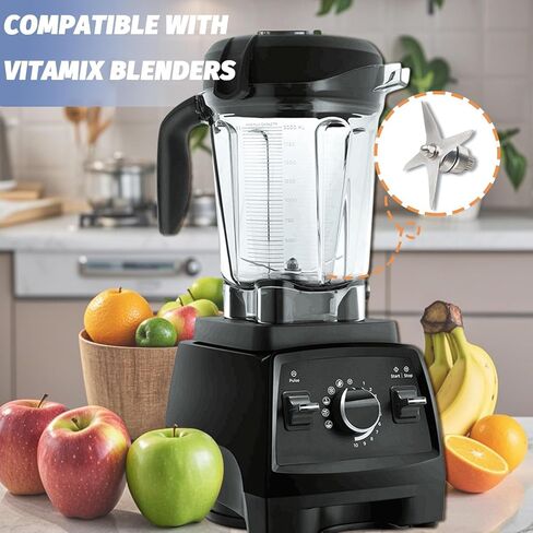 جزء استبدال شفرة Blender لـ Vitamix Pro 750 7500 780 ، مجموعة Blender Blade 105733 متوافقة مع Vitamix A2300 A2500 A3300 A3500 Explorian E310 E320 64 أوقية. in Kuwait