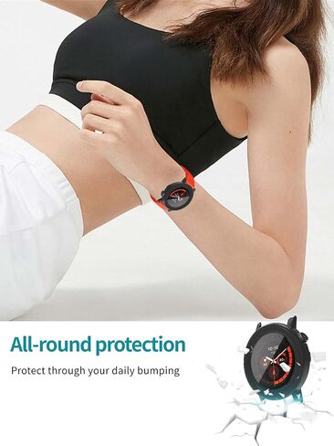 2Pack Case for CMF Watch 3 Pro ، Wost Protction Cover Smartwatch ، فيلم زجاجي مضمّن 9 ساعات ، جهاز كمبيوتر صلب ، سهلة التثبيت ، واقي على الشاشة مقابل لا شيء CMF Watch 3 Pro (Black+Black) in Saudi Arabia