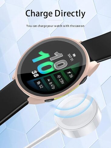 Case for Garmin Forerunner 970 Premium Running Smartwatch,WUNIAK Hard PC Screen Protector for Garmin 970,9H Tempered Glass Ultra-Thin Full-Coverage Shockproof Bumper,(2Pack,Transparent+Black) in Saudi Arabia