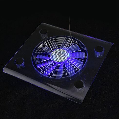 برودة دفتر ملاحظات هادئة ، مروحة لوح تبريد الكمبيوتر المحمول USB مع RGB LED Light in Kuwait