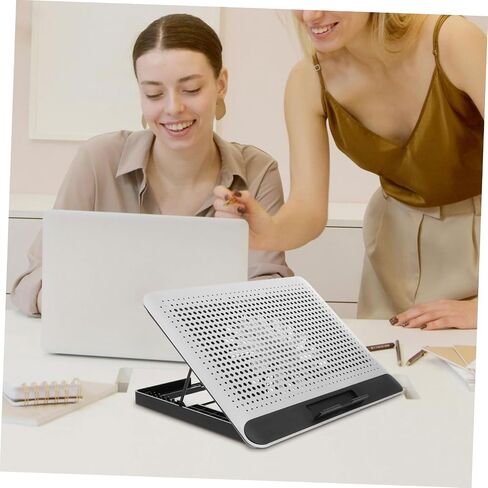 Quiet Laptop Cooling Pad with Aluminum Alloy Frame Mute Computer Cooler Stand for Laptops Up to Skid Design with Rotary Fan Control for Use in Saudi Arabia