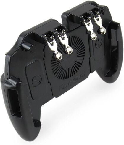 Acupress Mobile Game Controller with Cooling Fan/Phone Holder/Finger Sleeves for Most of the Mobile FPS Games Including Fortnite, PUBG,Knives Out, Cross Fire, for 4.7"-6.5" iOS Android Phones in Saudi Arabia
