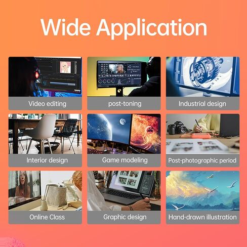 Vinsa T605 Graphics Drawing Tablet 6.7X 4.2Inch Digital Drawing Tablet with No Battery Stylus 10 Shortcut Keys 8192 Levels Pressure Compatible with Win Android OTG (2) in Saudi Arabia