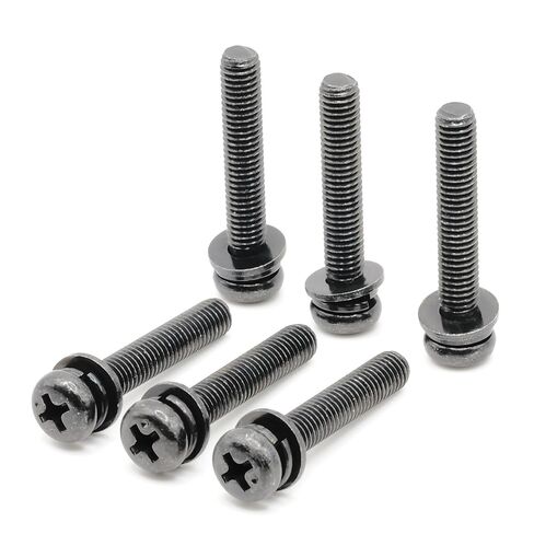 replacementscrews stand procks متوافقة مع LG 75UR8000AUA - 75 بوصة ur8000 series 4k تلفزيون ذكي - أقدام كاملة/أرجل مجموعة المسمار (حزمة 6) in Kuwait