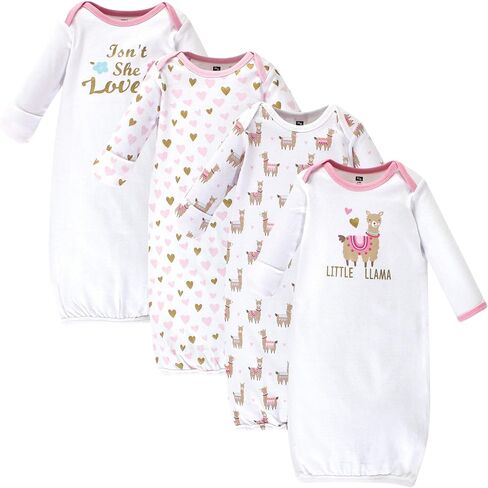 Hudson Baby Unisex Baby Cotton Gowns, Unisex Moose, Preemie/Newborn in Saudi Arabia