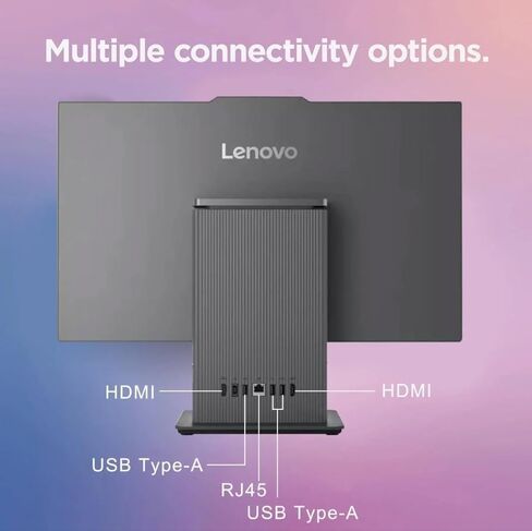 Lenovo 27 بوصة على جهاز كمبيوتر سطح المكتب ، عرض FHD Touch ، AMD Ryzen 7 7735HS ، 16 جيجابايت DDR5 ، ذاكرة الوصول العشوائي ، 512 جيجابايت SSD ، KB & Mouse اللاسلكي ، RJ-45 ، Wi-Fi 6 ، Webcam ، W11 Home ، Gray in Saudi Arabia