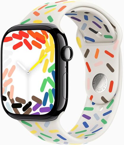 Apple Watch Series 10 [GPS + Cellular, 42mm] - Silver Aluminum Case with Black Sport Band, S/M (Renewed) in Saudi Arabia