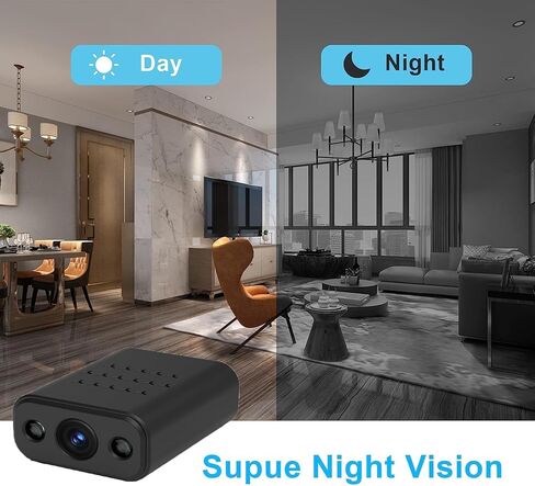 Mini Wireless WiFi Security Camera ، 4K Nanny Cam مع رؤية ليلية ، عرض عن بُعد للأمان مع iOS ، Android Phone in Kuwait
