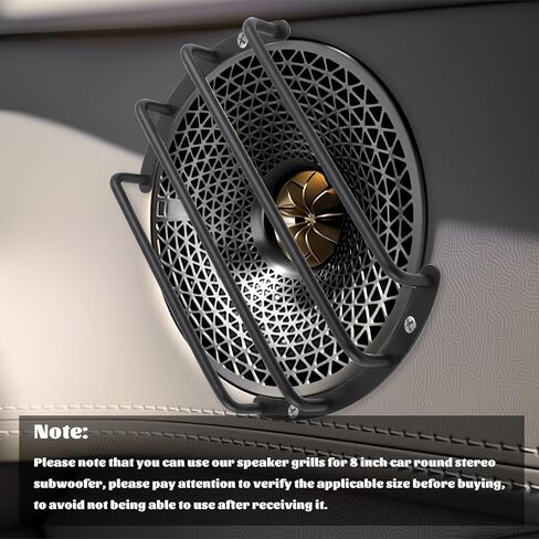 2PCS 8 inch Subwoofer Grill,Bar 8 inch Speaker Grill for Protecting Your in-car Audio Subwoofer Equipment,Sturdy Car Accessories Speaker Grills Fit Round Subwoofers Equipment in Saudi Arabia