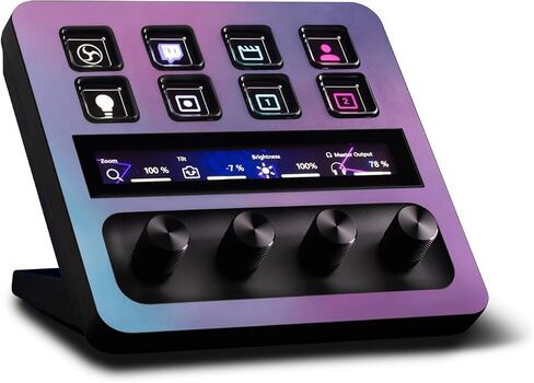 MightySkins Skin Compatible with Elgato Stream Deck + Purple Fog | Protective, Durable, and Unique Vinyl Decal wrap Cover | Easy to Apply | Made in The USA in Saudi Arabia