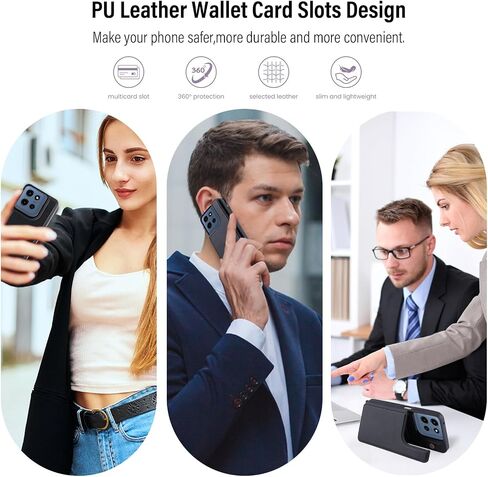 ASAPDOS لـ Motorola Moto G 5G 2025 CASE مع حامل البطاقة ، PU LEATHER SHORCHPLAIN in Kuwait