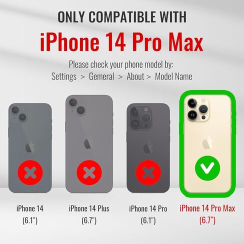 Magnetic Wallet Case for iPhone 14 Pro Max Compatible with Magsafe for Women, RFID Blocking Zipper Pocket & Strap & Card Holder Detachable Cover for iPhone 14 Pro Max Case with Wallet, Purple in Saudi Arabia