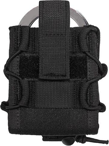 حامل الحافظة Molle Handcuff for Duty Belt Tactical Handcuff Pouch لإنفاذ القانون أمن شرطة الشرطة العسكرية المعيارية. in Kuwait